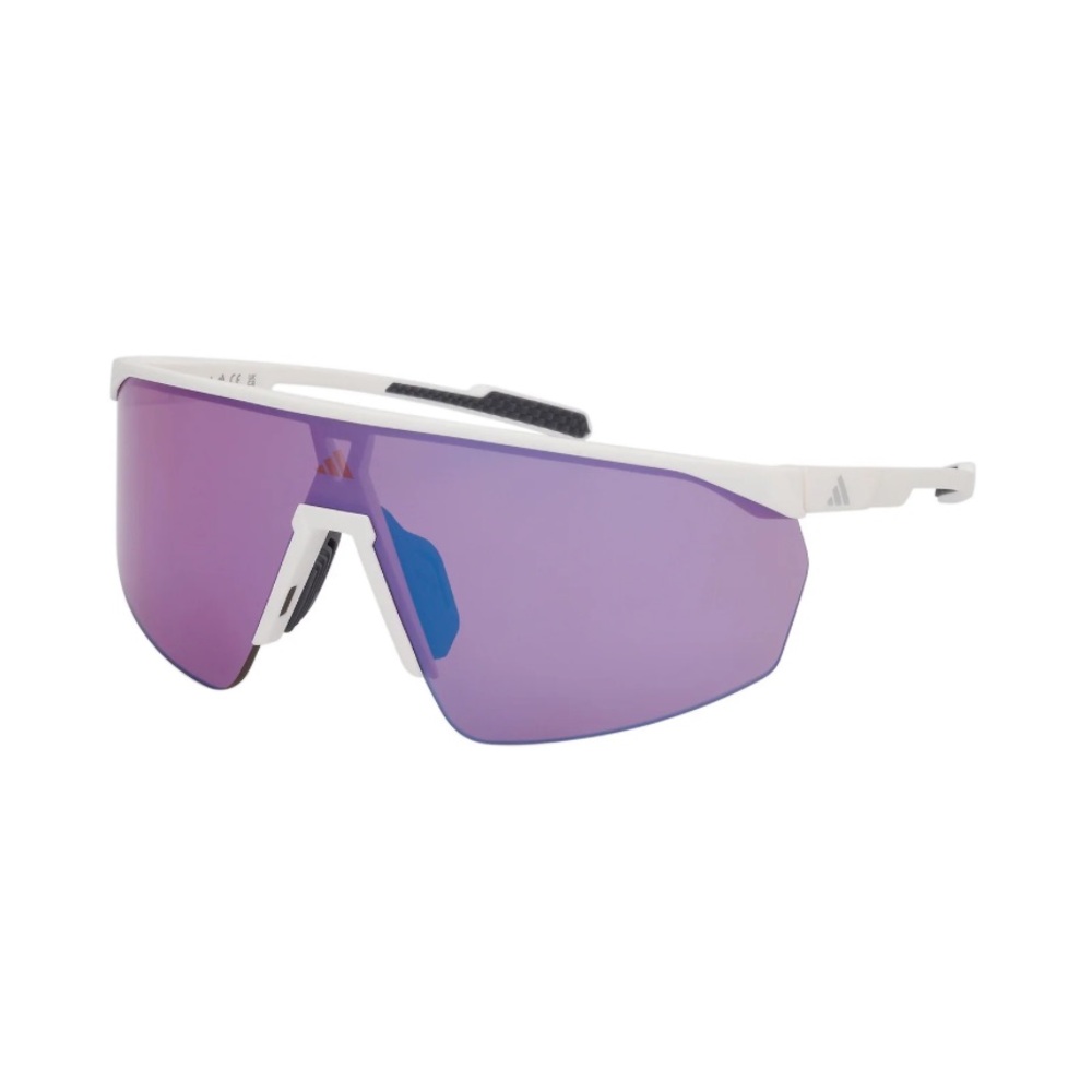 adidas Purple and White Sunglasses
